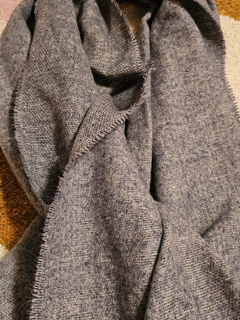 Soho Light Heathered Blue-Gray Blanket Scarf
